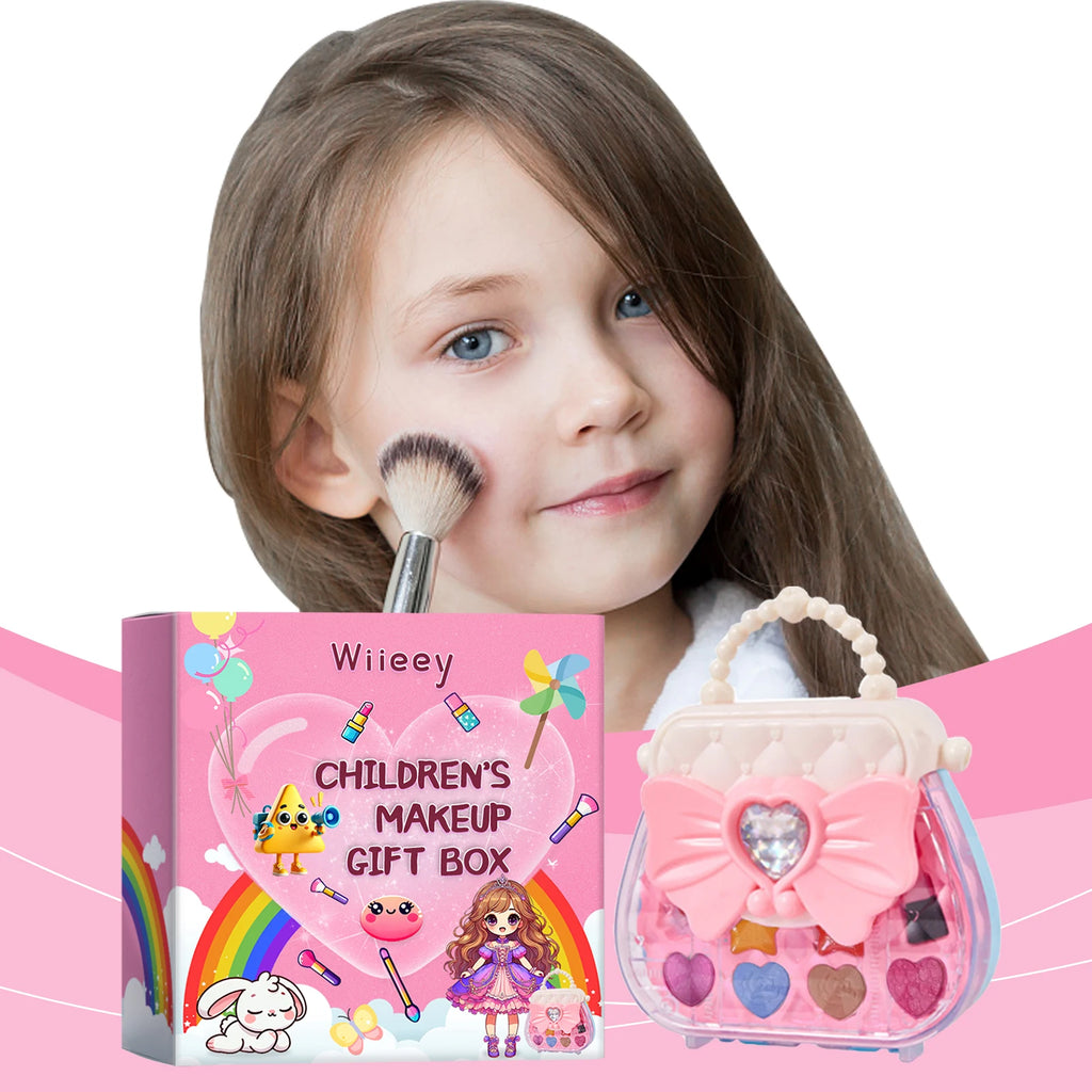 Children's Makeup Gift Box Safe and Non-toxic Princess Makeup Girl Toy Set Girl Makeup Lipstick Eyeshadow Makeup Set Gift Box