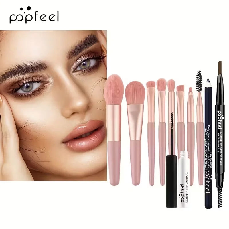 A 40-Shade Christmas Eyeshadow Palette Makeup Kit That Includes Mascara, Eyeshadow Brushes, Eyeliner, And Eyebrow Pencils, Perfe